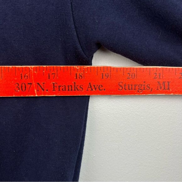 Disney Winnie the Pooh Navy Sweatshirt Chenille Lettering Vinyl Graphic XS 0-2 - Picture 12 of 16